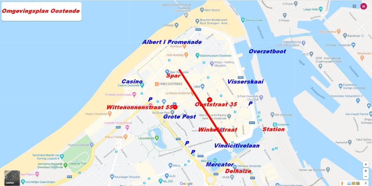 Vakantieappartement Emiel Centrum Oostende Met Garage 外观 照片