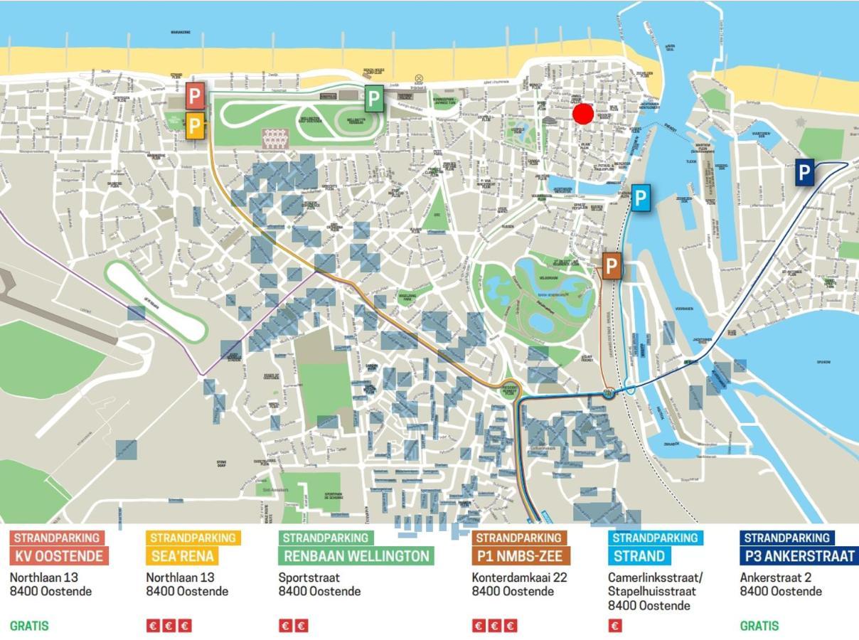 Vakantieappartement Emiel Centrum Oostende Met Garage 外观 照片
